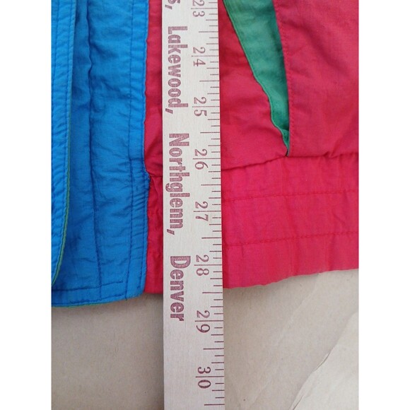 Vintage Glacial Fog By London Fog Red Blue Green Ski Jacket Women's Medium - Picture 3 of 7